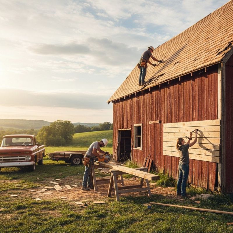 Barn Wall Repair in Wilmington, NC