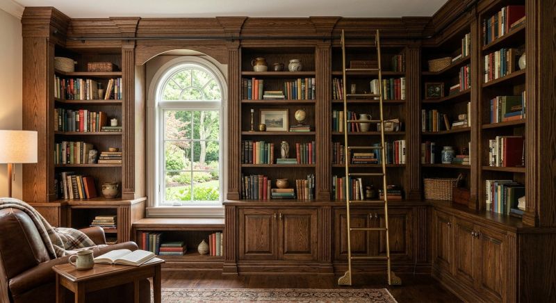 Custom Bookshelves Installation in Greensboro, NC