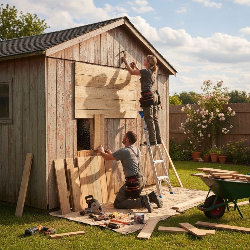 Shed Damage Repair in Olathe, KS