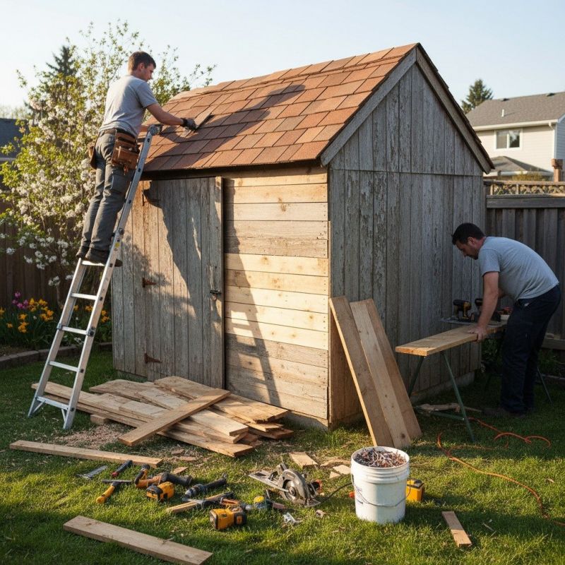 Wood Shed Repair in Wilmington, NC